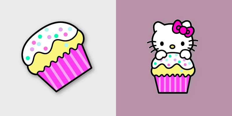 Custom Hello Kitty custom cursor pack preview for Chrome, Edge and Windows