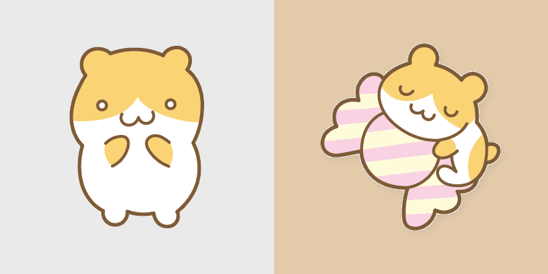 Cookie Hamster custom cursor pack preview for Chrome, Edge and Windows