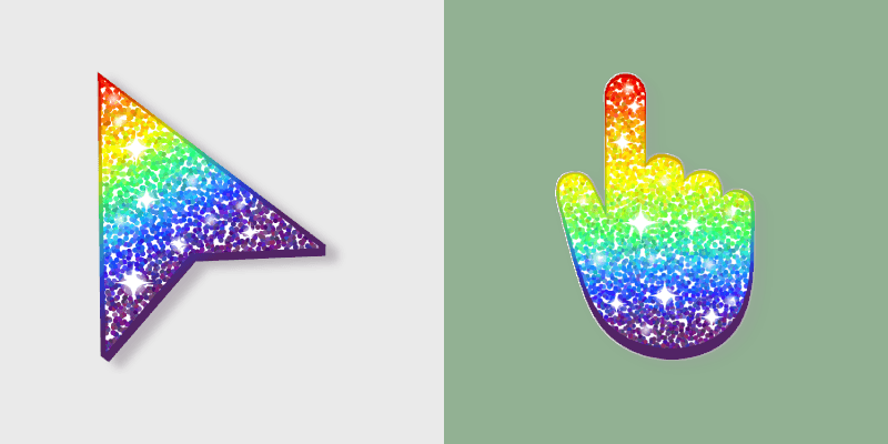 Sparkling custom cursor pack preview for Chrome, Edge and Windows