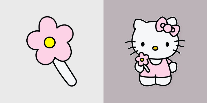 Hello Kitty & Blossoms custom cursor pack preview for Chrome, Edge and Windows