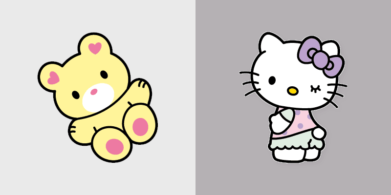 Hello Kitty Mouse custom cursor pack preview for Chrome, Edge and Windows