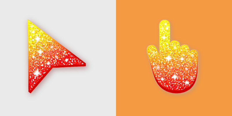 Flame Cursor Pack for Windows preview for Chrome, Edge and Windows