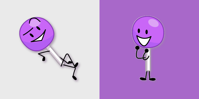 Battle for Dream Island Lollipop custom cursor pack preview for Chrome, Edge and Windows