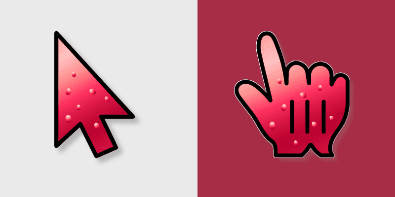 Strawberry Jam custom cursor pack preview for Chrome, Edge and Windows
