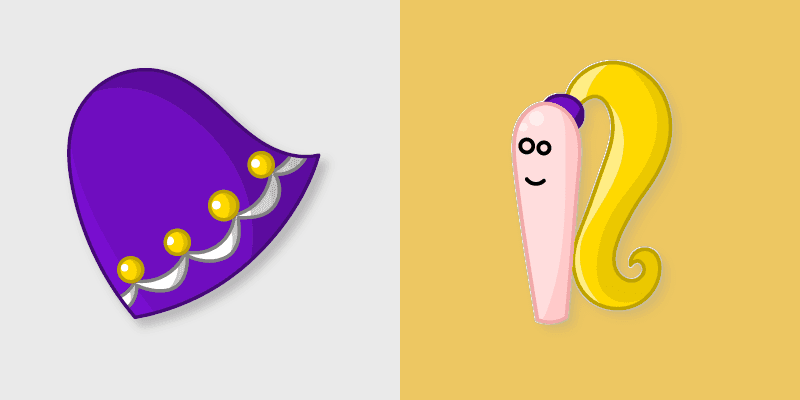 Homestar Runner Marzipan & Dress custom cursor pack preview for Chrome, Edge and Windows