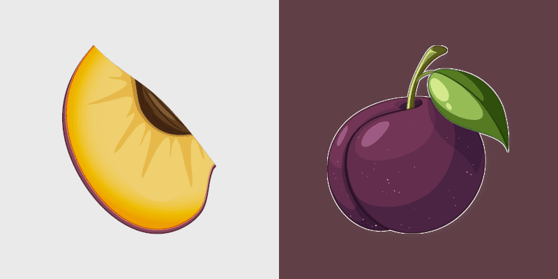 Cute Plum custom cursor pack preview for Chrome, Edge and Windows