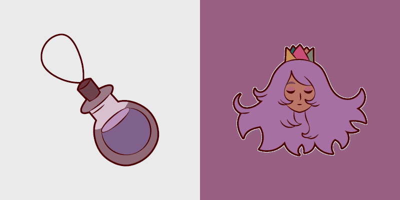 Violet Bee PuppyCat custom cursor pack preview for Chrome, Edge and Windows