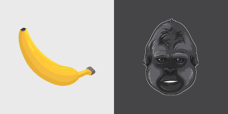 Gorilla custom cursor pack preview for Chrome, Edge and Windows