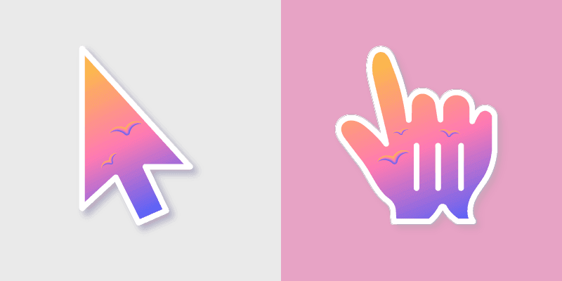 Stunning Sunrise custom cursor pack preview for Chrome, Edge and Windows