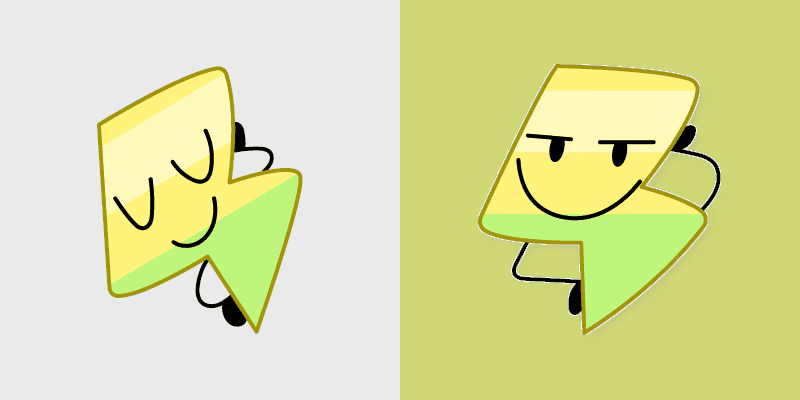 BFDI Lightning custom cursor pack preview for Chrome, Edge and Windows