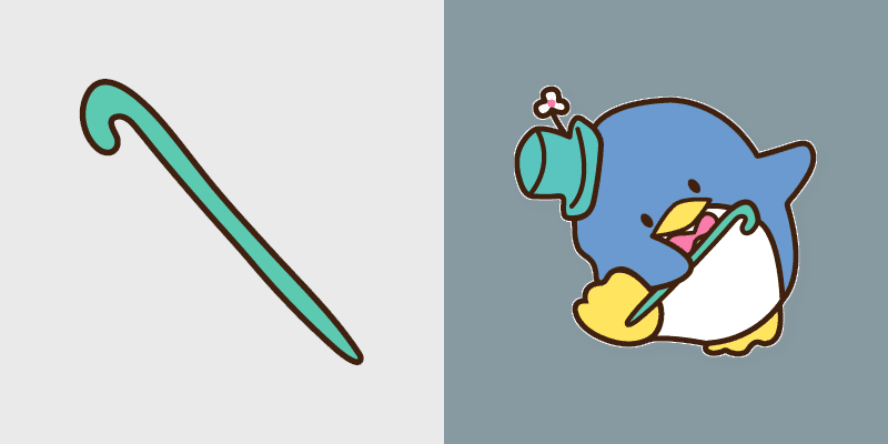 Tuxedo Sam Cane custom cursor pack preview for Chrome, Edge and Windows