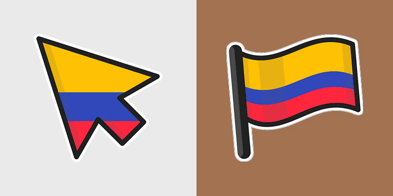 Country Flags Americas custom cursor collection preview