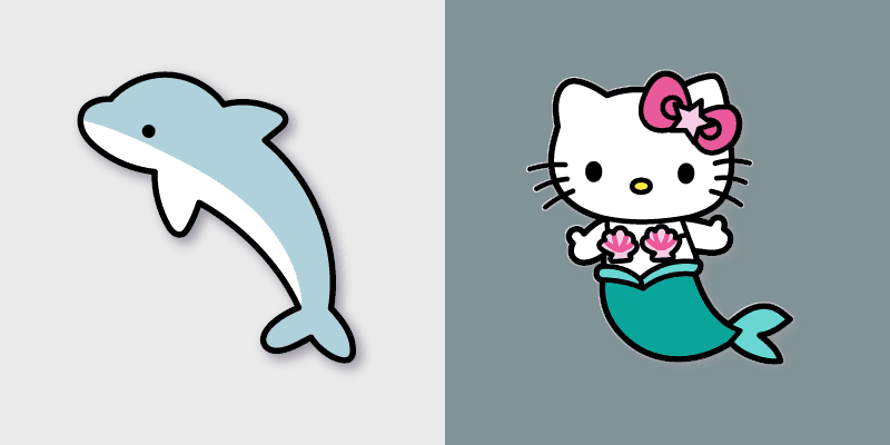 Hello Kitty Ocean Explorer custom cursor pack preview for Chrome, Edge and Windows