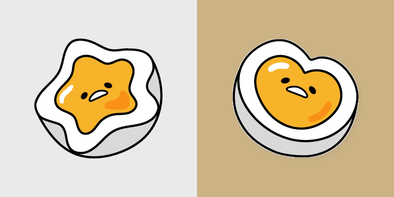 Gudetama custom cursor pack preview for Chrome, Edge and Windows