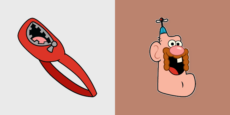 Uncle Grandpa Belly custom cursor pack preview for Chrome, Edge and Windows