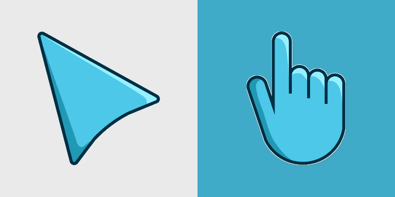 Azure Momentum custom cursor pack preview for Chrome, Edge and Windows
