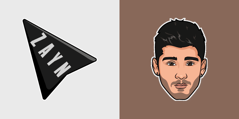Zayn Malik custom cursor pack preview for Chrome, Edge and Windows