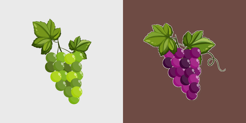 Grape - Juicy custom cursor pack preview for Chrome, Edge and Windows