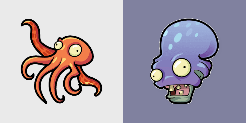 Octo Zombie custom cursor pack preview for Chrome, Edge and Windows