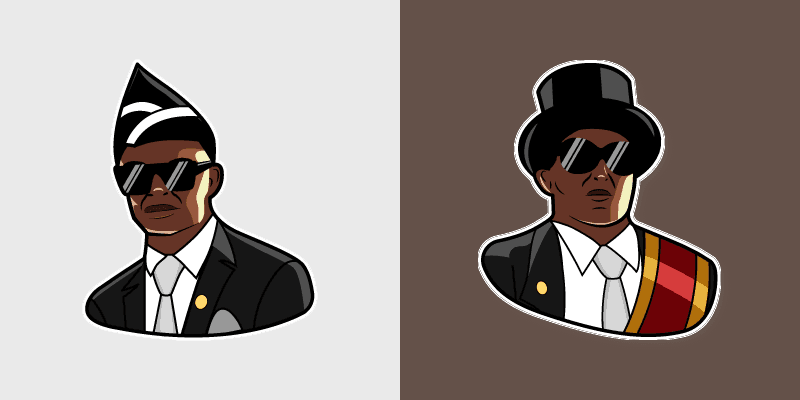 Coffin Dance Meme custom cursor pack preview for Chrome, Edge and Windows