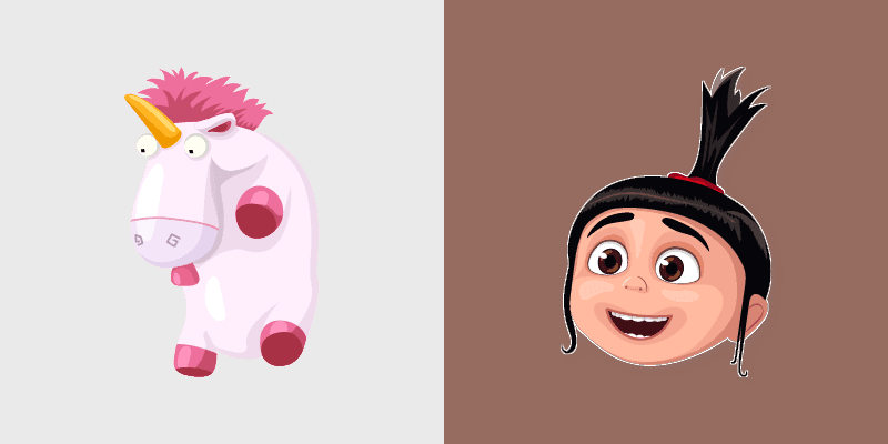 Agnes Unicorn custom cursor pack preview for Chrome, Edge and Windows