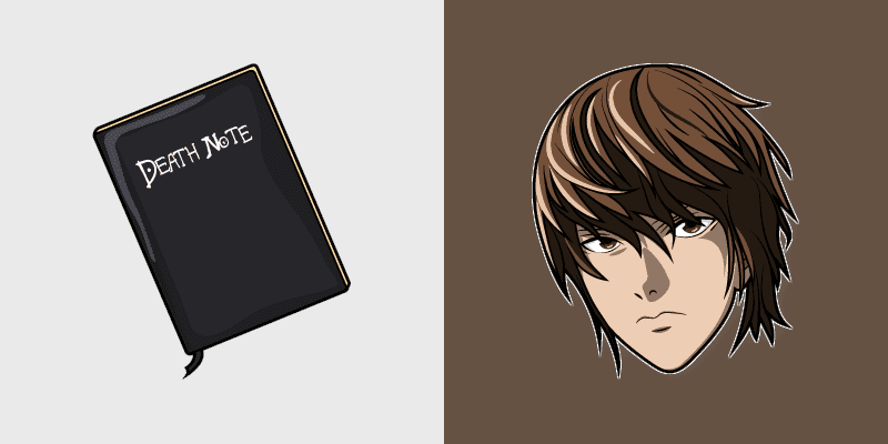 Light Yagami custom cursor pack preview for Chrome, Edge and Windows