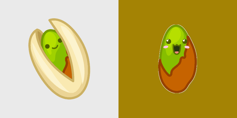 Adorable Cute Pistachio Mouse custom cursor pack preview for Chrome, Edge and Windows