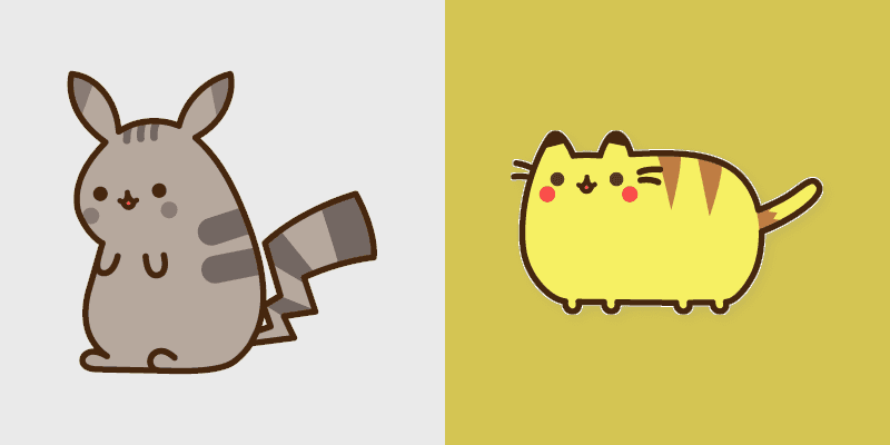 Pusheenachu Pikachu custom cursor pack preview for Chrome, Edge and Windows