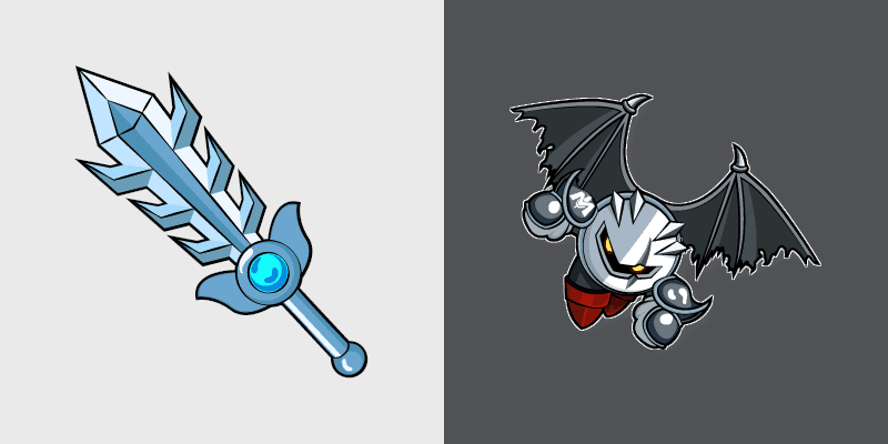 Dark Meta Knight custom cursor pack preview for Chrome, Edge and Windows
