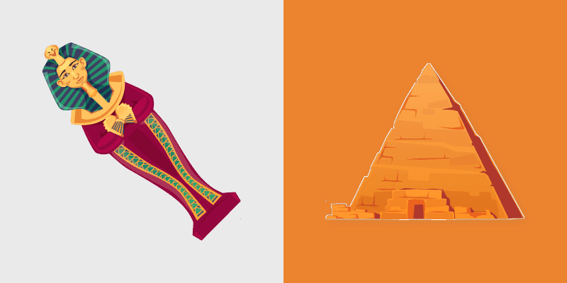 Egyptian Pyramids custom cursor pack preview for Chrome, Edge and Windows