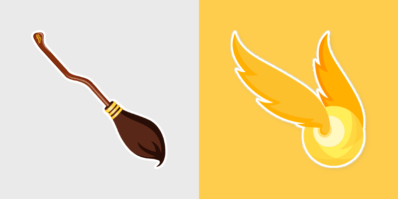 Nimbus 2000 and Golden Snitch custom cursor pack preview for Chrome, Edge and Windows