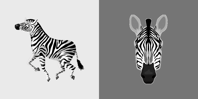 Zebra custom cursor pack preview for Chrome, Edge and Windows