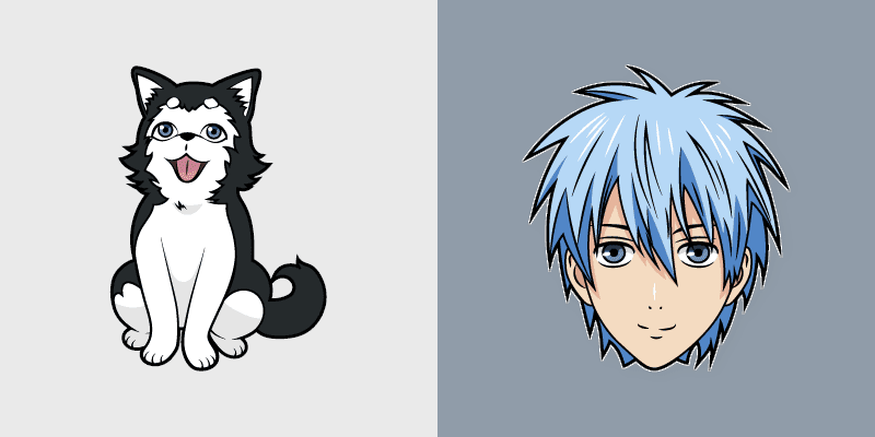 Kuroko no Basuke custom cursor pack preview for Chrome, Edge and Windows