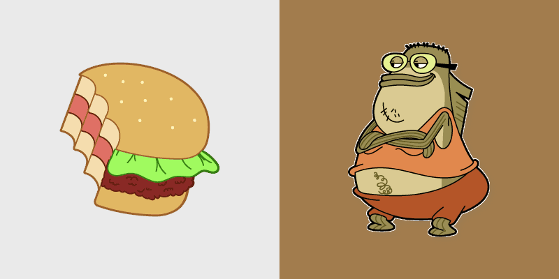 Spongebob's Sea-scape custom cursor pack preview for Chrome, Edge and Windows