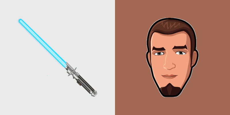 Kanan Jarrus Lightsaber custom cursor pack preview for Chrome, Edge and Windows