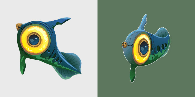 Custom Subnautica custom cursor pack preview for Chrome, Edge and Windows