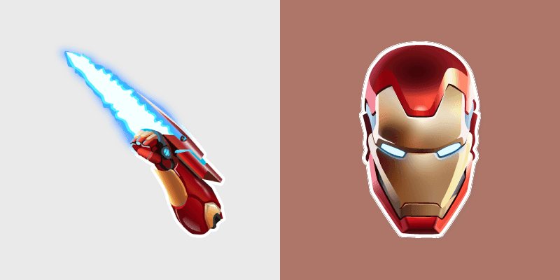 Iron Man Energy Blade custom cursor pack preview for Chrome, Edge and Windows