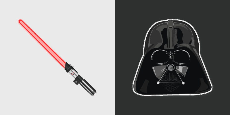 Darth Vader Lightsaber custom cursor pack preview for Chrome, Edge and Windows