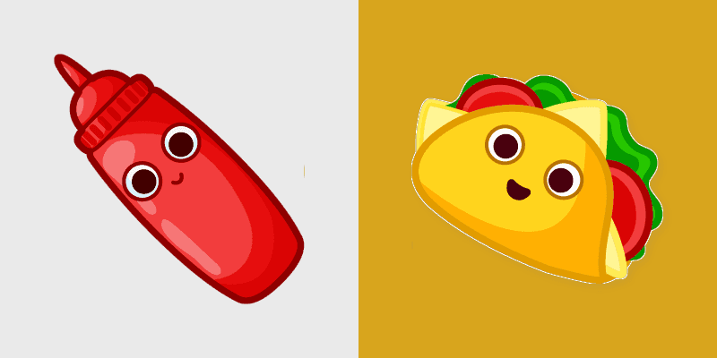 Taco Delight custom cursor pack preview for Chrome, Edge and Windows