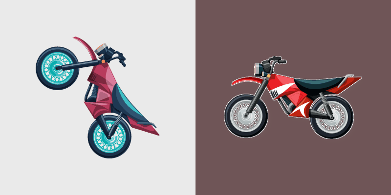 Dirt Bikes custom cursor pack preview for Chrome, Edge and Windows