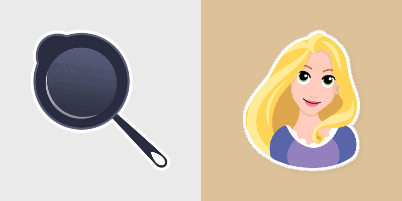 Rapunzel & Pan custom cursor pack preview for Chrome, Edge and Windows