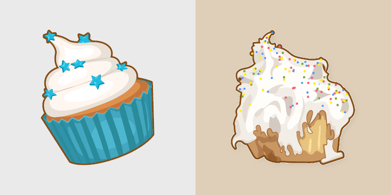 Nailed It Cupcake custom cursor pack preview for Chrome, Edge and Windows