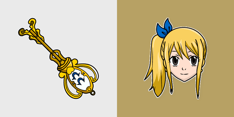 Cute Cursor Collection - Lucy Heartfilia custom cursor pack preview for Chrome, Edge and Windows