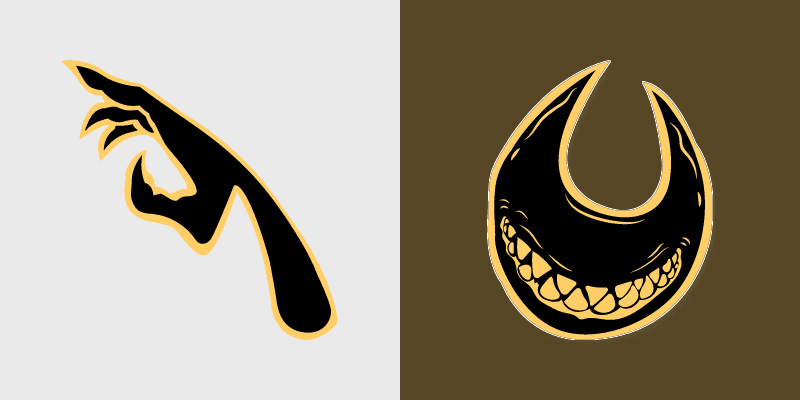 Beast Bendy custom cursor pack preview for Chrome, Edge and Windows