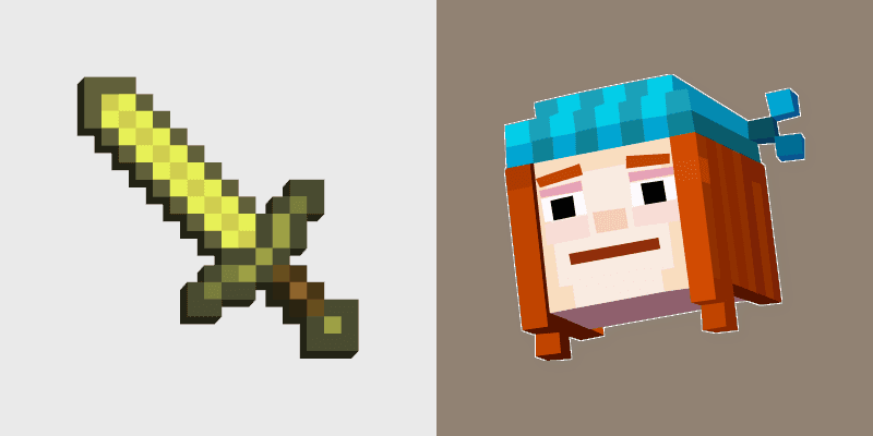 Golden Sword Petra custom cursor pack preview for Chrome, Edge and Windows
