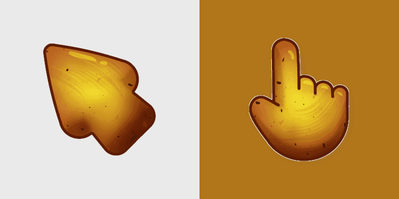 Amber Sunstone custom cursor pack preview for Chrome, Edge and Windows