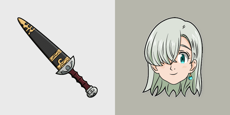 Elizabeth Liones custom cursor pack preview for Chrome, Edge and Windows