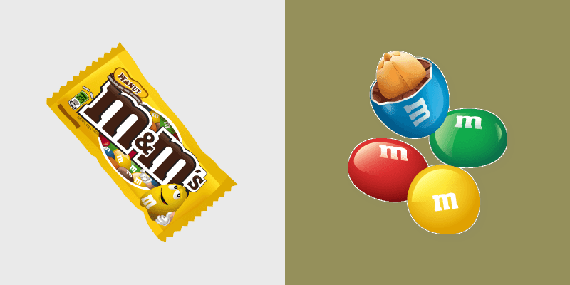 M&M's Peanut Mouse Cursor custom cursor pack preview for Chrome, Edge and Windows