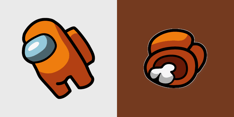 Orange Dead Body custom cursor pack preview for Chrome, Edge and Windows