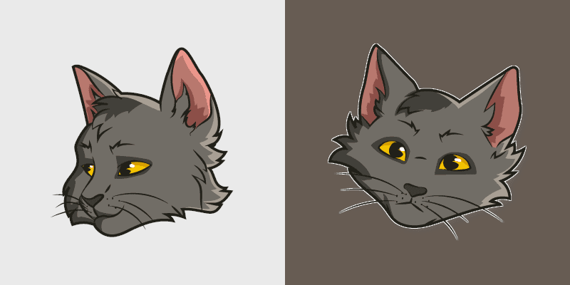 Warrior Cats Graystripe custom cursor pack preview for Chrome, Edge and Windows